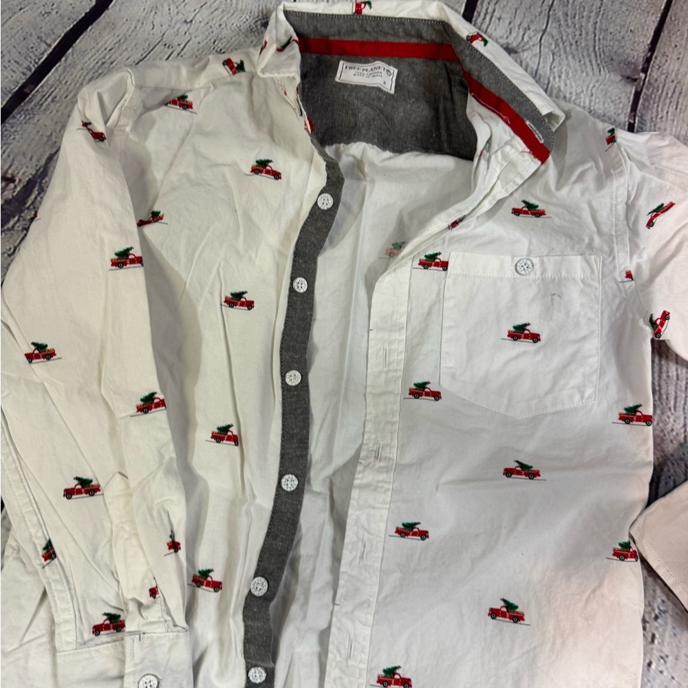 Kids Christmas dress shirt